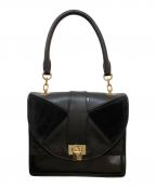 MaxMaraマックスマーラ）の古着「切替ハンドバッグ」｜ブラック