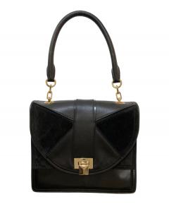 中古・古着通販】PRADA (プラダ) ウール×レザートートバッグ B9497