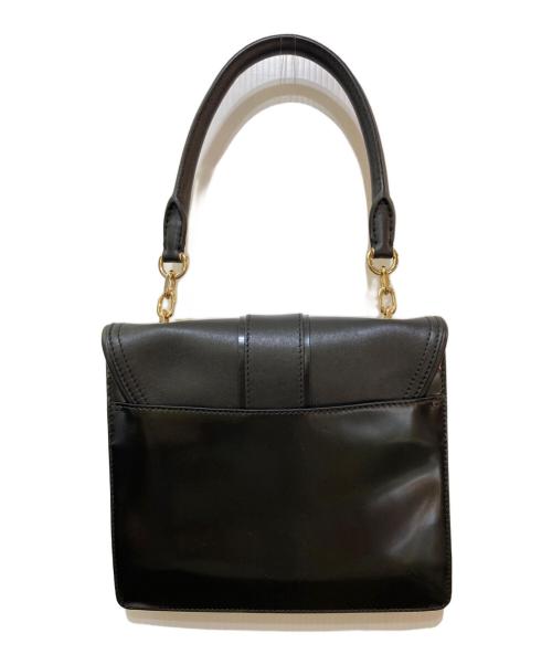 MaxMara（マックスマーラ）MaxMara (マックスマーラ) 切替ハンドバッグ ブラックの古着・服飾アイテム
