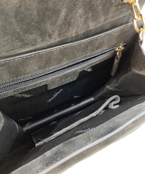 MaxMara（マックスマーラ）MaxMara (マックスマーラ) 切替ハンドバッグ ブラックの古着・服飾アイテム