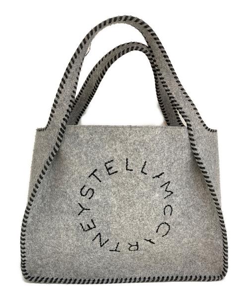 STELLA McCARTNEY（ステラマッカートニー）STELLA McCARTNEY (ステラマッカートニー) パンチングロゴフェルトバッグ　502793 W8590 グレーの古着・服飾アイテム