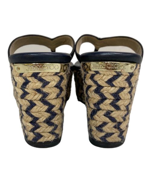 JIMMY CHOO（ジミーチュウ）JIMMY CHOO (ジミーチュウ) 厚底サンダル ブラック サイズ:36 1/2の古着・服飾アイテム