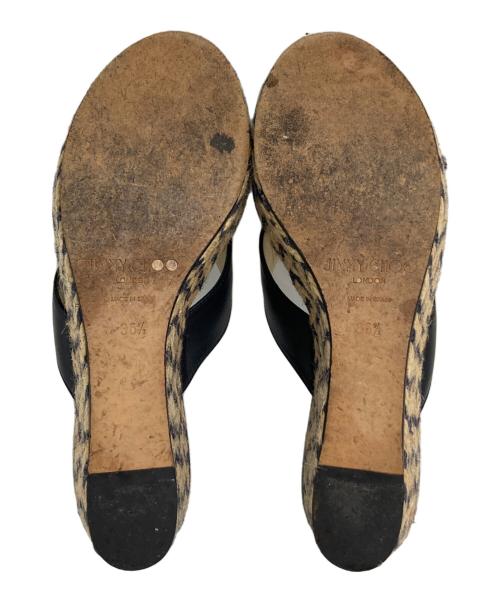 JIMMY CHOO（ジミーチュウ）JIMMY CHOO (ジミーチュウ) 厚底サンダル ブラック サイズ:36 1/2の古着・服飾アイテム