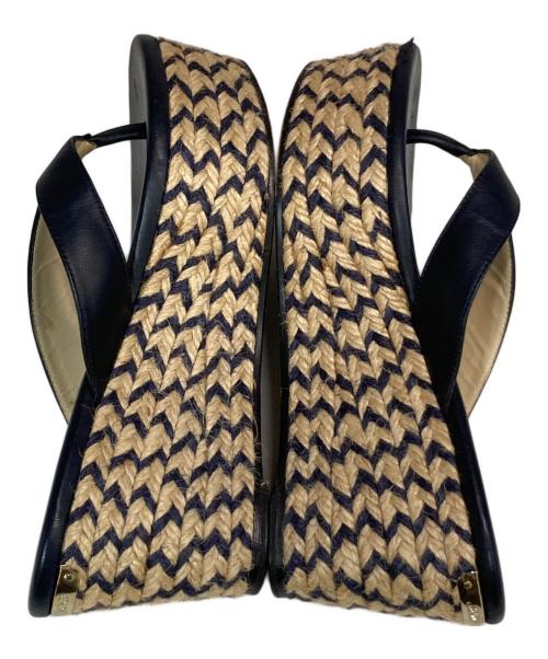 JIMMY CHOO（ジミーチュウ）JIMMY CHOO (ジミーチュウ) 厚底サンダル ブラック サイズ:36 1/2の古着・服飾アイテム