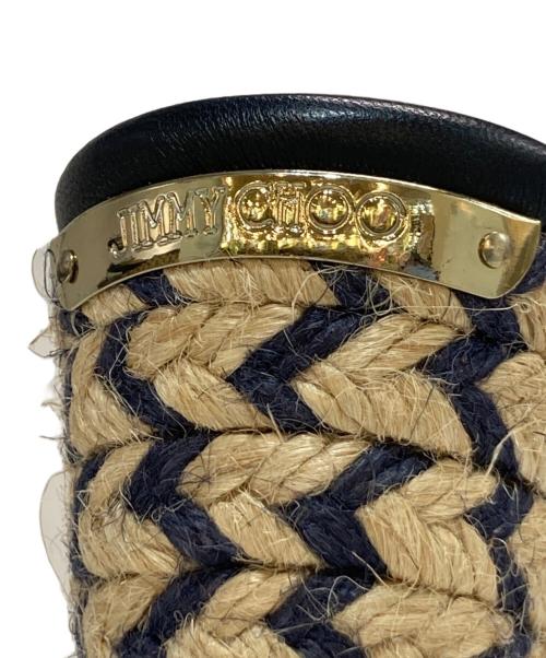 JIMMY CHOO（ジミーチュウ）JIMMY CHOO (ジミーチュウ) 厚底サンダル ブラック サイズ:36 1/2の古着・服飾アイテム