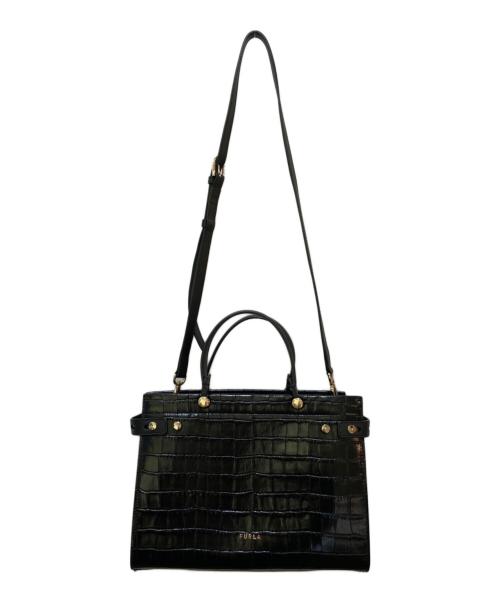 FURLA（フルラ）FURLA (フルラ) 2WAYバッグ　215042 ブラックの古着・服飾アイテム