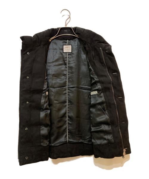 EMMETI（エンメティ）EMMETI (エンメティ) ゴートレザーダウンベスト　701040 ブラック サイズ:46の古着・服飾アイテム