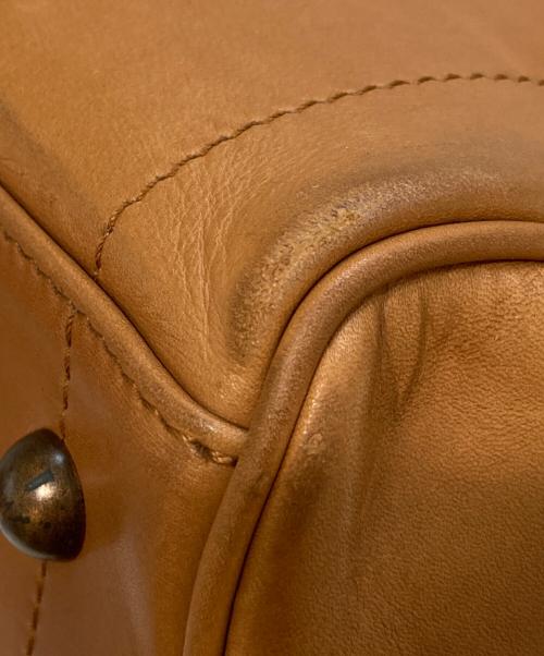 BOTTEGA VENETA（ボッテガベネタ）BOTTEGA VENETA (ボッテガベネタ) イントレチャートハンドルボストンバッグ ブラウンの古着・服飾アイテム