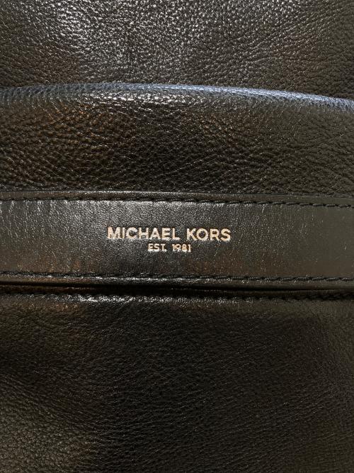 MICHAEL KORS（マイケル・コース）MICHAEL KORS (マイケル・コース) Grant Leather Backpack ブラックの古着・服飾アイテム
