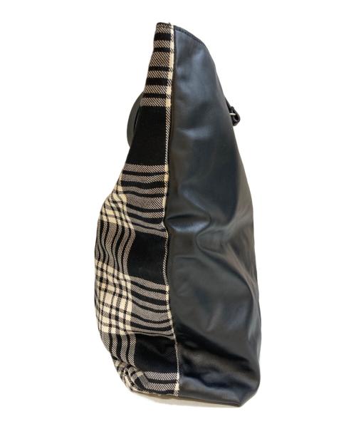 MARNI（マルニ）MARNI (マルニ) レザー×ウール切替 2トーントートバッグ　SHMP0056U0 ブラックの古着・服飾アイテム