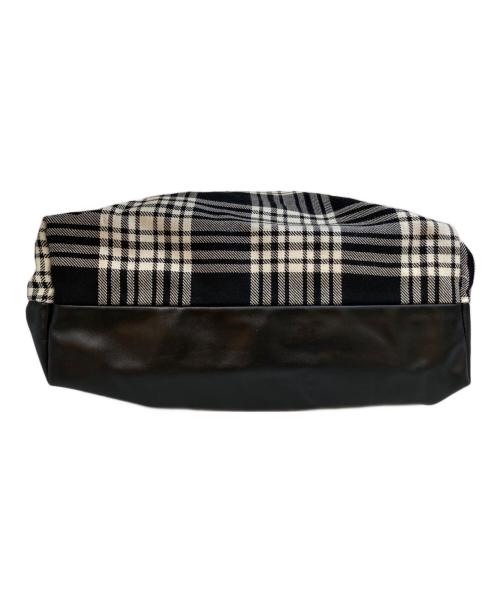 MARNI（マルニ）MARNI (マルニ) レザー×ウール切替 2トーントートバッグ　SHMP0056U0 ブラックの古着・服飾アイテム