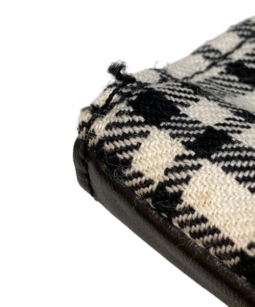 MARNI（マルニ）MARNI (マルニ) レザー×ウール切替 2トーントートバッグ　SHMP0056U0 ブラックの古着・服飾アイテム