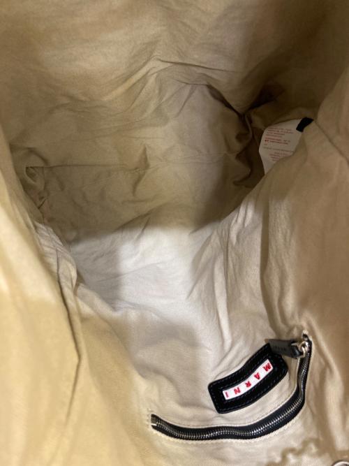 MARNI（マルニ）MARNI (マルニ) レザー×ウール切替 2トーントートバッグ　SHMP0056U0 ブラックの古着・服飾アイテム