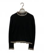 Salvatore Ferragamoサルヴァトーレ フェラガモ）の古着「リブデザインニット」｜ブラック