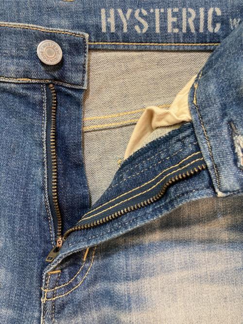 Hysteric Glamour（ヒステリックグラマー）Hysteric Glamour (ヒステリックグラマー) KPR加工ISKOデニム　0261AP14 インディゴ サイズ:29の古着・服飾アイテム