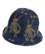 SASQUATCHfabrix.サスクワッチファブリックス）の古着「MAYOKE LACE TULIP HAT」｜ネイビー