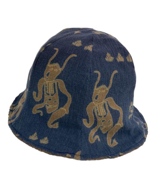 SASQUATCHfabrix.（サスクワッチファブリックス）SASQUATCHfabrix. (サスクワッチファブリックス) MAYOKE LACE TULIP HAT ネイビーの古着・服飾アイテム