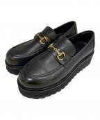 endeviceエンデヴァイス）の古着「厚底ローファー」｜ブラック