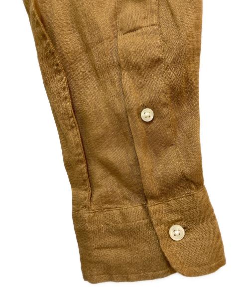 POLO RALPH LAUREN（ポロ・ラルフローレン）POLO RALPH LAUREN (ポロ・ラルフローレン) リネンシャツ ブラウン サイズ:S 未使用品の古着・服飾アイテム