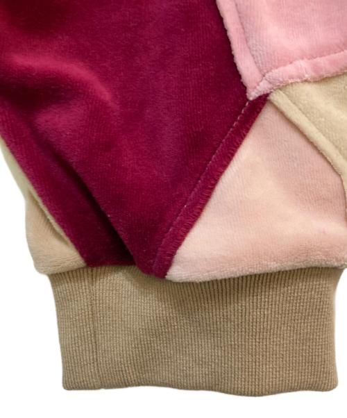 SUPREME（シュプリーム）SUPREME (シュプリーム) Patchwork Velour Track Jacket ピンク サイズ:Lの古着・服飾アイテム