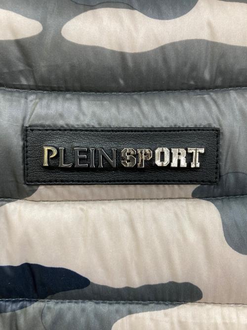 PLEIN SPORT（プレインスポーツ）PLEIN SPORT (プレインスポーツ) カモ柄ダウンジャケット グレー サイズ:48の古着・服飾アイテム