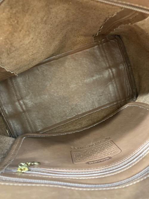 COACH（コーチ）COACH (コーチ) レザーハンドバッグ ブラウンの古着・服飾アイテム