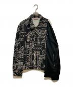 Palm Angelsパーム エンジェルス）の古着「切替デニムジャケット」｜ブラック