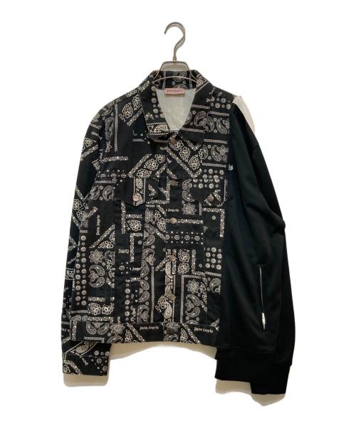 Palm Angels（パーム エンジェルス）Palm Angels (パーム エンジェルス) 切替デニムジャケット ブラック サイズ:XLの古着・服飾アイテム