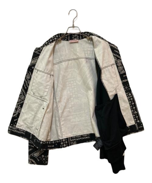Palm Angels（パーム エンジェルス）Palm Angels (パーム エンジェルス) 切替デニムジャケット ブラック サイズ:XLの古着・服飾アイテム