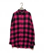 Palm Angelsパーム エンジェルス）の古着「Oversize Check Shirt」｜グリーン