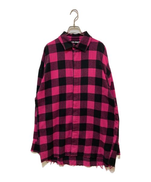 Palm Angels（パーム エンジェルス）Palm Angels (パーム エンジェルス) Oversize Check Shirt グリーン サイズ:48の古着・服飾アイテム