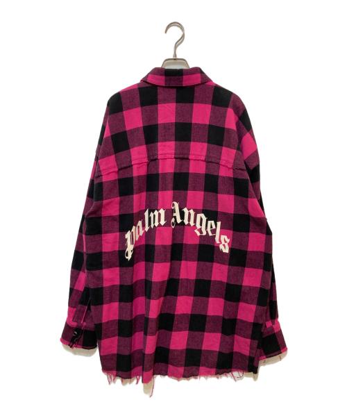 Palm Angels（パーム エンジェルス）Palm Angels (パーム エンジェルス) Oversize Check Shirt グリーン サイズ:48の古着・服飾アイテム