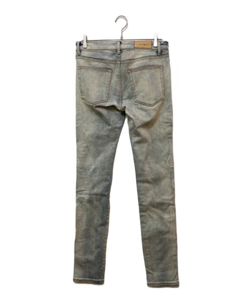 mnml（ミニマル）mnml (ミニマル) ボーン刺繍デニムパンツ インディゴ サイズ:30の古着・服飾アイテム