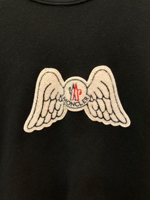 MONCLER GENIUS（モンクレール ジーニアス）MONCLER GENIUS (モンクレール ジーニアス) Palm Angels (パーム エンジェルス) CREWNECK SWEAT ブラック サイズ:Lの古着・服飾アイテム