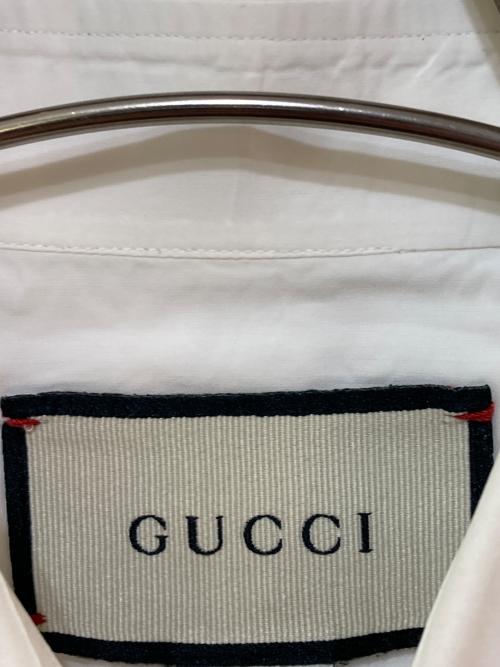 GUCCI（グッチ）GUCCI (グッチ) レギュラーカラーシャツ ホワイト サイズ:40/15の古着・服飾アイテム