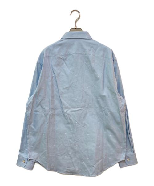 GUCCI（グッチ）GUCCI (グッチ) GG Jacquard Cotton Shirt ブルー サイズ:40/15の古着・服飾アイテム