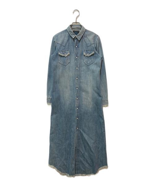 R.H.Vintage（ロンハーマン・ヴィンテージ）R.H.Vintage (ロンハーマン・ヴィンテージ) ウエスタンデニムシャツワンピース インディゴ サイズ:XSの古着・服飾アイテム