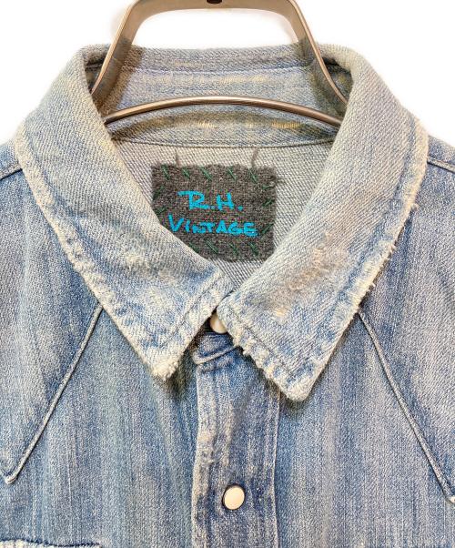 R.H.Vintage（ロンハーマン・ヴィンテージ）R.H.Vintage (ロンハーマン・ヴィンテージ) ウエスタンデニムシャツワンピース インディゴ サイズ:XSの古着・服飾アイテム