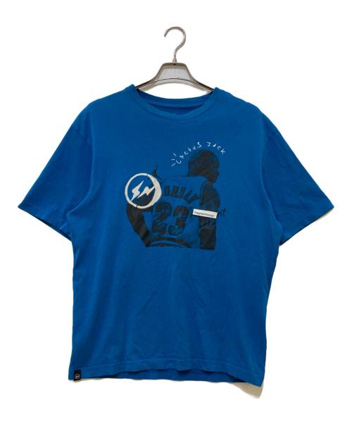 JORDAN（ジョーダン）JORDAN (ジョーダン) FRAGMENTS (フラグメント) cactus jack (カクタス・ジャック) プリントTシャツ ブルー サイズ:Mの古着・服飾アイテム