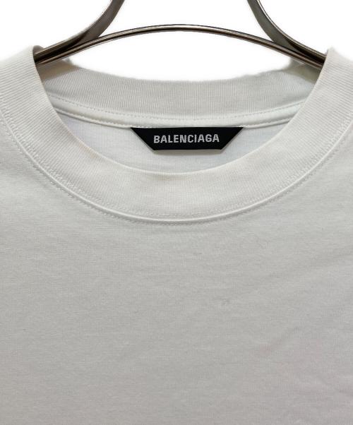 BALENCIAGA（バレンシアガ）BALENCIAGA (バレンシアガ) BB Logo Print Tee ホワイト サイズ:Mの古着・服飾アイテム