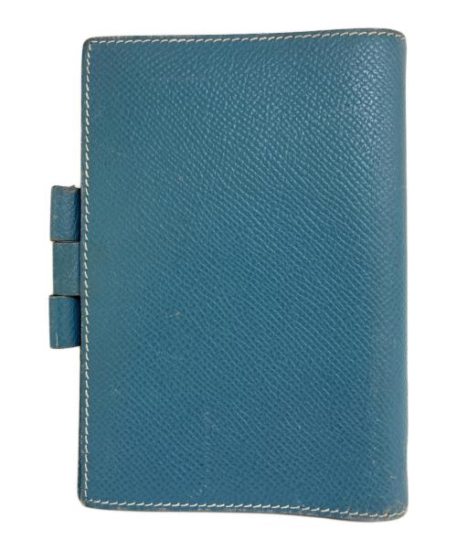 HERMES（エルメス）HERMES (エルメス) 手帳カバー ブルーの古着・服飾アイテム