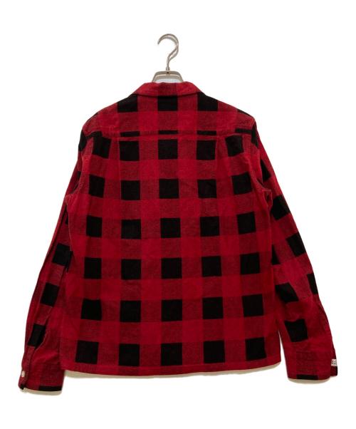 NUMBER (N)INE（ナンバーナイン）NUMBER (N)INE (ナンバーナイン) バッファローチェックシャツ レッド サイズ:2の古着・服飾アイテム
