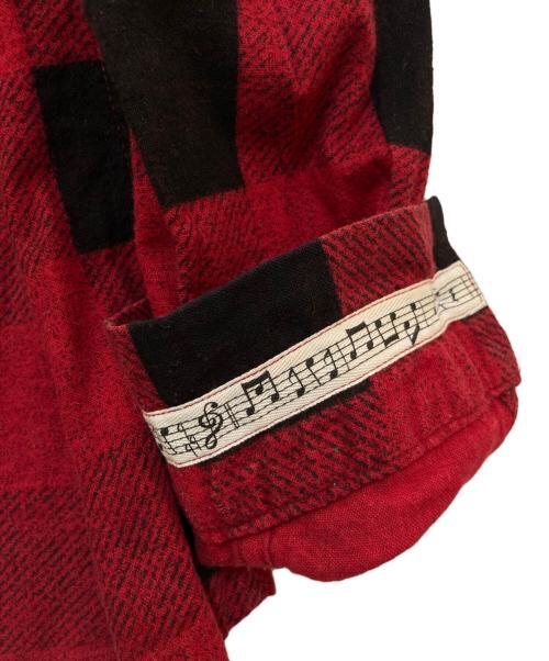 NUMBER (N)INE（ナンバーナイン）NUMBER (N)INE (ナンバーナイン) バッファローチェックシャツ レッド サイズ:2の古着・服飾アイテム