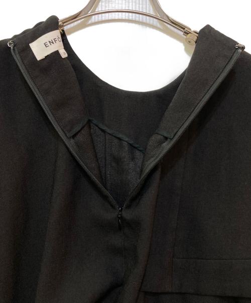 ENFOLD（エンフォルド）ENFOLD (エンフォルド) FRONT-TACK PULLOVER ブラック サイズ:38の古着・服飾アイテム