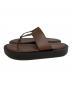 Caminando (カミナンド) THONG PLATFORM サンダル ブラウン サイズ:7：5000円