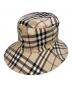 BURBERRY LONDON（バーバリーロンドン）の古着「ノバチェックバケットハット」｜ベージュ