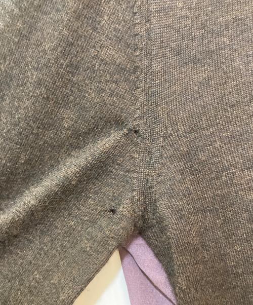 HERMES（エルメス）HERMES (エルメス) シルクカシミヤカーディガン ブラウン サイズ:SMの古着・服飾アイテム