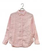 FRAMeWORKフレームワーク）の古着「フレンチリネンレギュラーカラーシャツ　24050220600120」｜ピンク