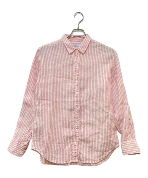FRAMeWORK（フレームワーク）FRAMeWORK (フレームワーク) フレンチリネンレギュラーカラーシャツ　24050220600120 ピンク サイズ:サイズ表記なしの古着・服飾アイテム