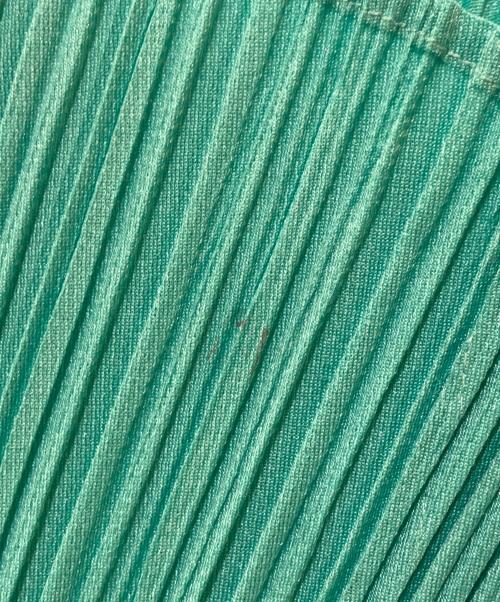 PLEATS PLEASE（プリーツプリーズ）PLEATS PLEASE (プリーツプリーズ) プリーツカーディガン　PP91-J0166 グリーン サイズ:3の古着・服飾アイテム